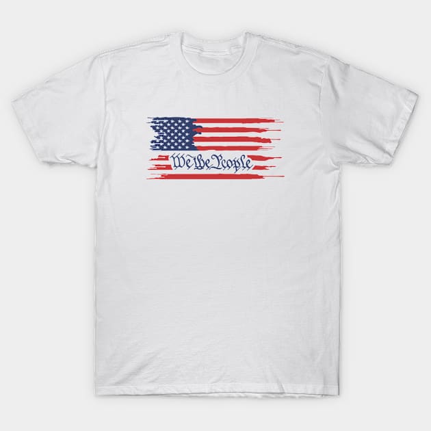 We the people, American flag T-Shirt by twotwentyfives